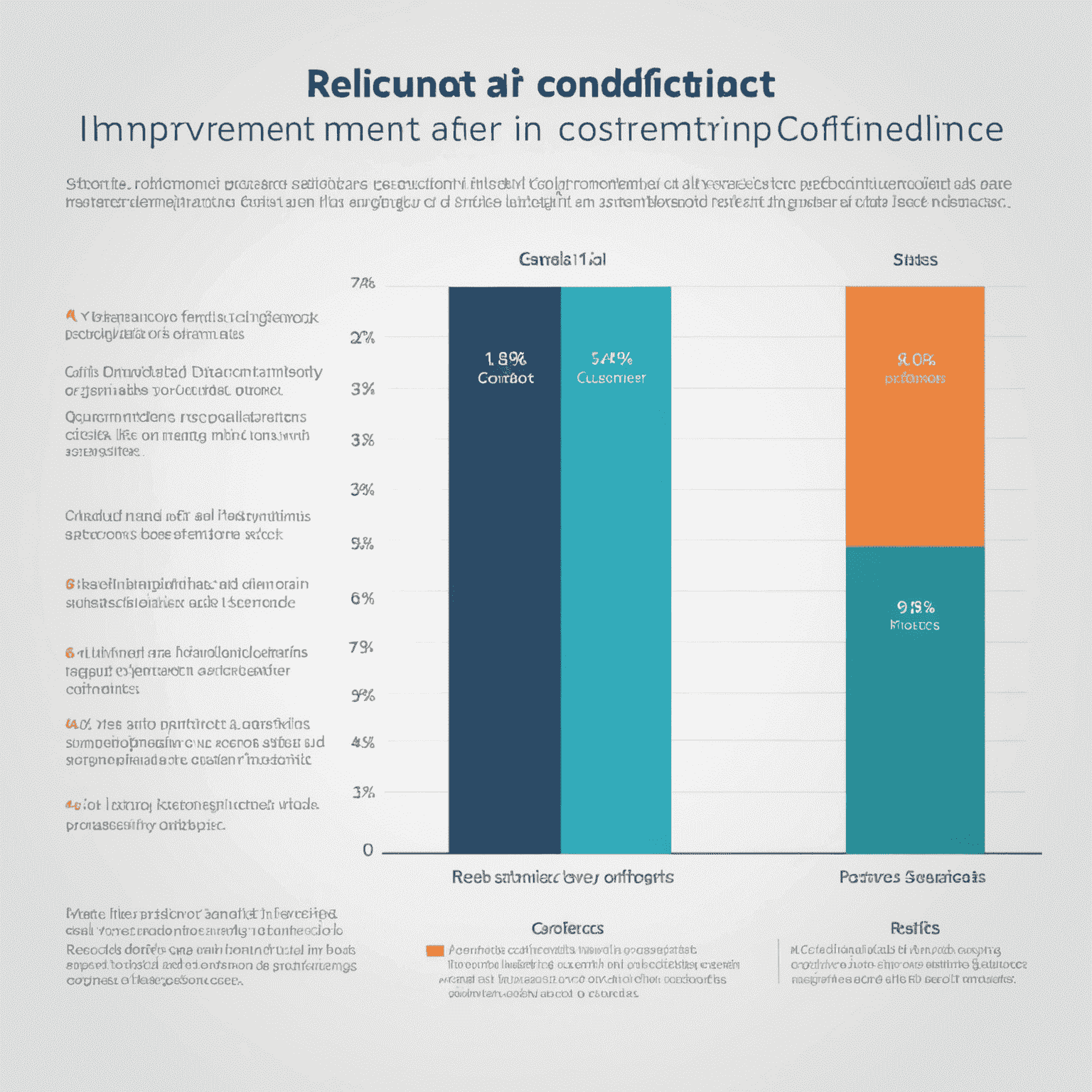 Un graphique montrant l'amélioration des performances et de la confiance des clients après l'implémentation de pratiques d'IA responsable chez MindMatrix